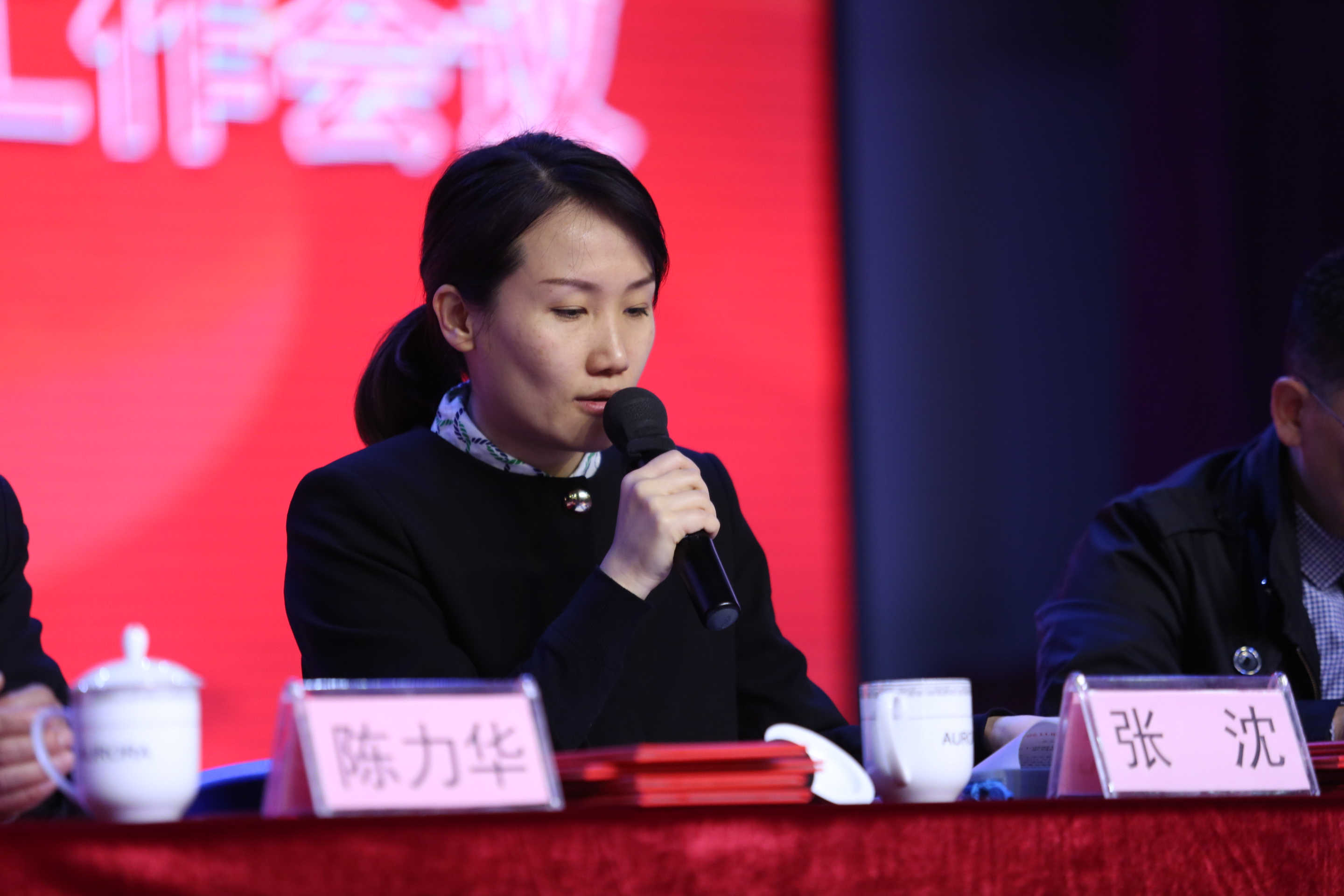 接着,张沈董事长宣读《2017年上海震旦职业学院辅导员队伍建设月